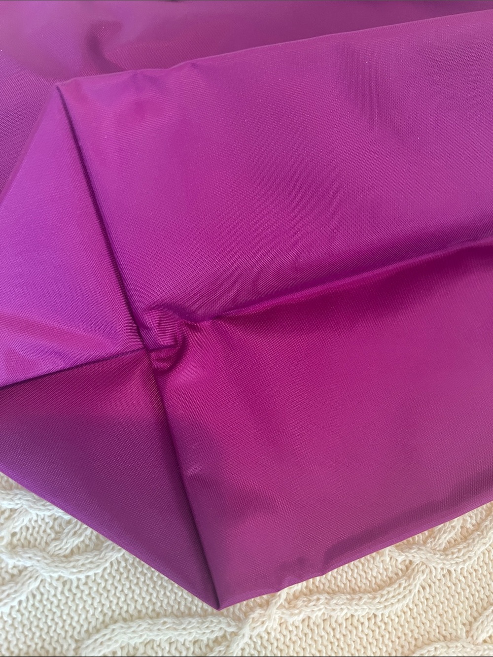 Longchamp Purple Nylon Le Pliage Tote Medium like New - Picture 4 of 8